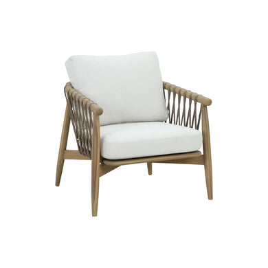 Sillón individual Khoi de madera color natural - HUC40386
