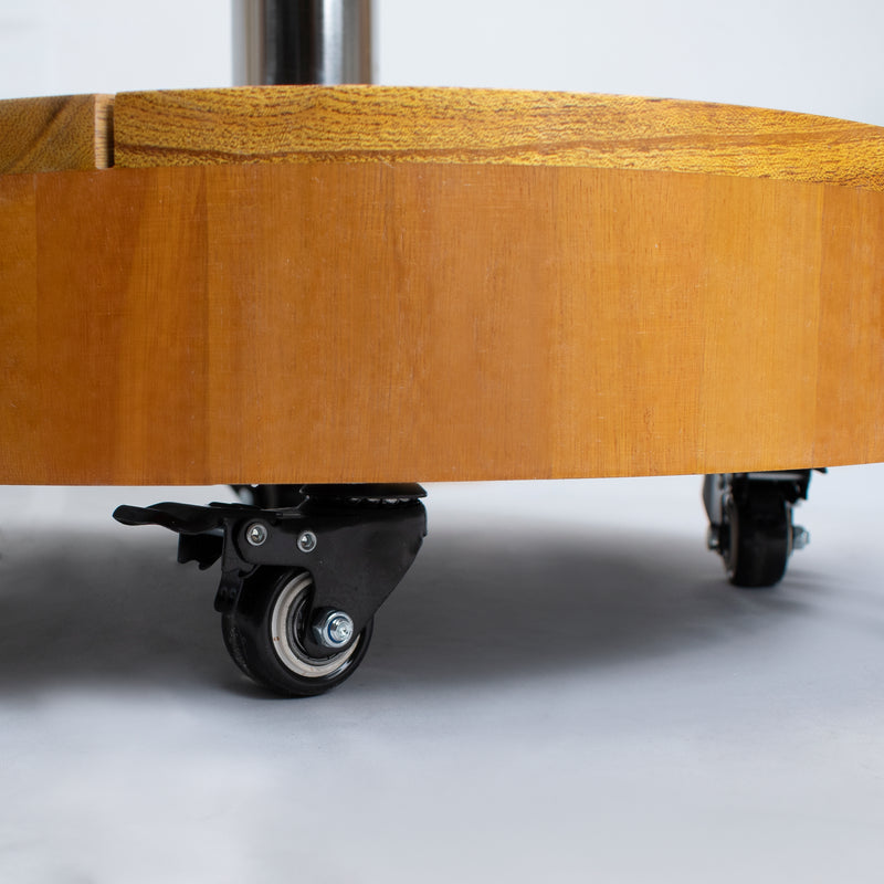 Cargue la imagen en el visor de la galería, Base para sombrilla de madera KIKA color teca oscura - 23874C
