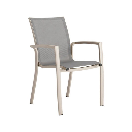 Silla de Textileno para interior y exterior Color KOSHEM color Champagne - SJ22109-1-CHAM