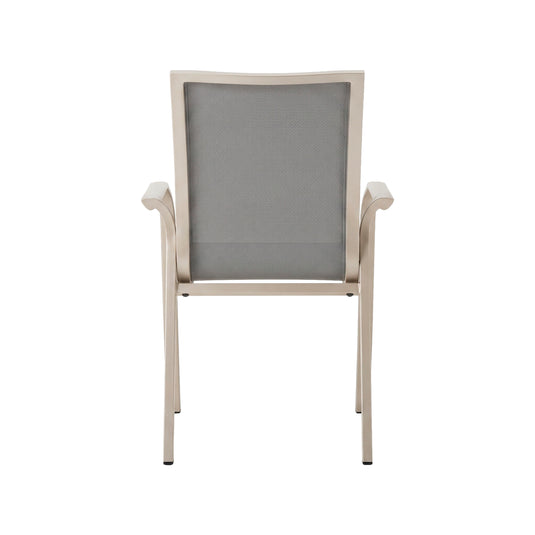 Silla de Textileno para interior y exterior Color KOSHEM color Champagne - SJ22109-1-CHAM