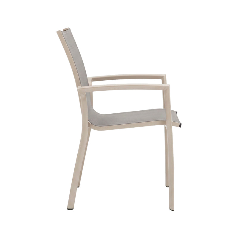 Cargue la imagen en el visor de la galería, Silla de Textileno para interior y exterior Color KOSHEM color Champagne - SJ22109-1-CHAM
