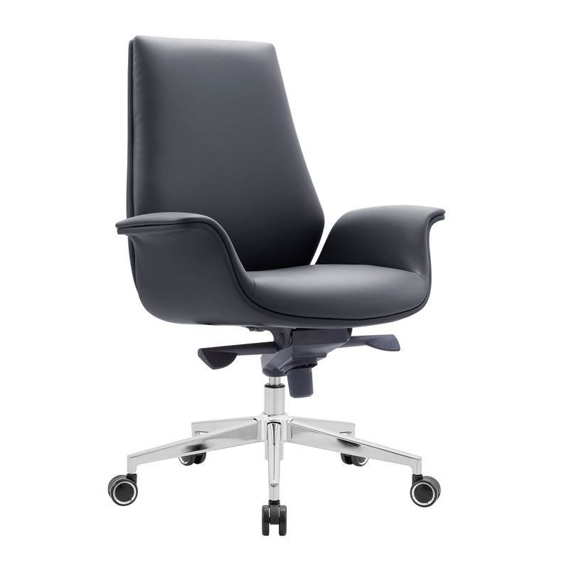 Cargue la imagen en el visor de la galería, Silla de escritorio LA1177L para interior color Negro - LA-1177L-BLA
