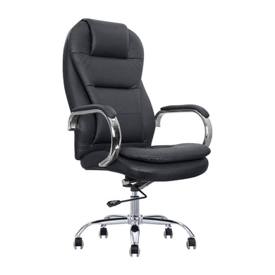 Silla de escritorio LA1027H para interior color Negro - LA1027H-BLK
