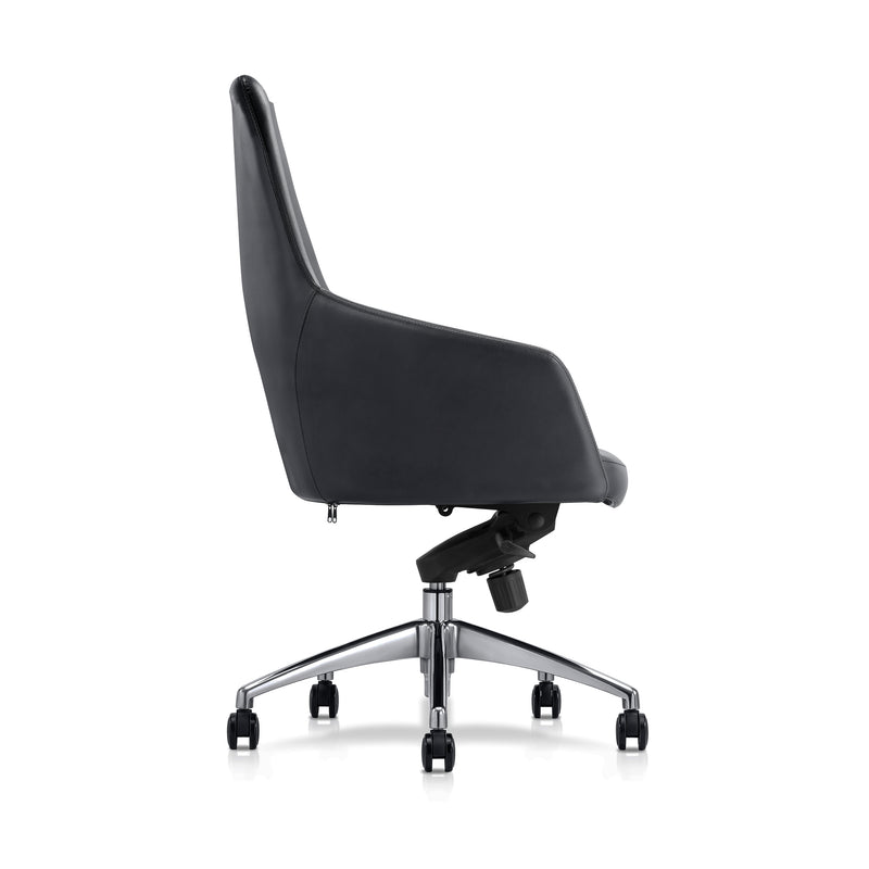Cargue la imagen en el visor de la galería, Silla de escritorio LA1135L para interior color Negro - LA1135L
