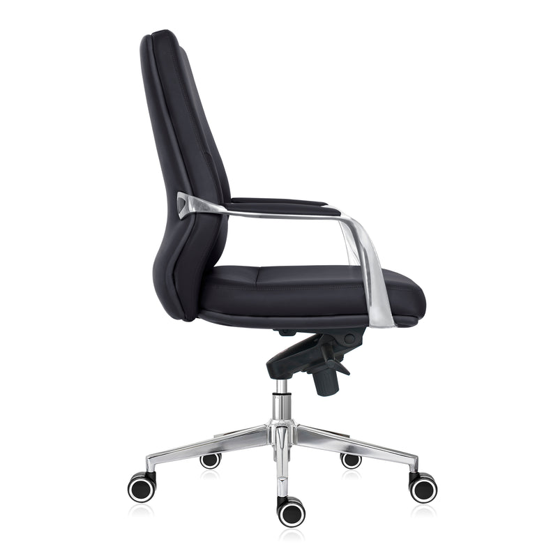 Cargue la imagen en el visor de la galería, Silla de escritorio LA1176L para interior color Negro - LA1176L

