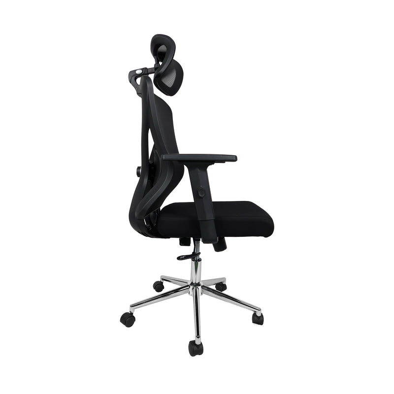 Cargue la imagen en el visor de la galería, Silla de escritorio LA8064FH1 para interior color Negro - LA8064FH1
