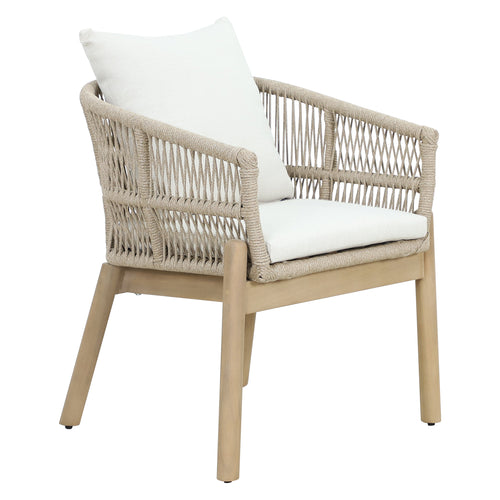 Silla de madera para exterior e interior Lanai color natural- HUC40875