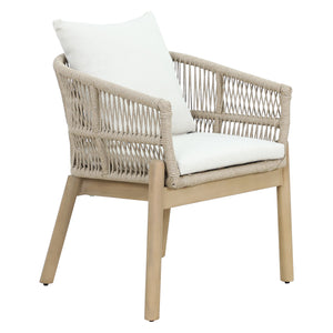 Silla de madera para exterior e interior Lanai color natural- HUC40875