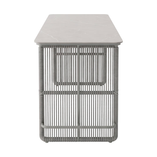 Mesa alta de comedor Lara 1.5M color champagne - GLAE-31591-312KD