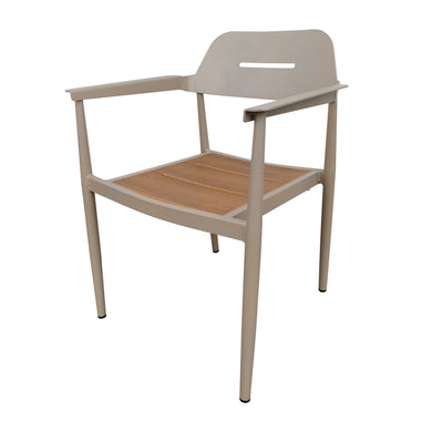 Silla de Aluminio Liba color Champagne - B31
