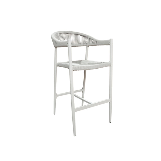 Silla Alta de Lazo para Exterior e Interior Color Blanca - Lilian Blanca