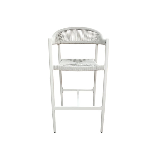 Silla Alta de Lazo para Exterior e Interior Color Blanca - Lilian Blanca