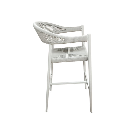 Silla Alta de Lazo para Exterior e Interior Color Blanca - Lilian Blanca