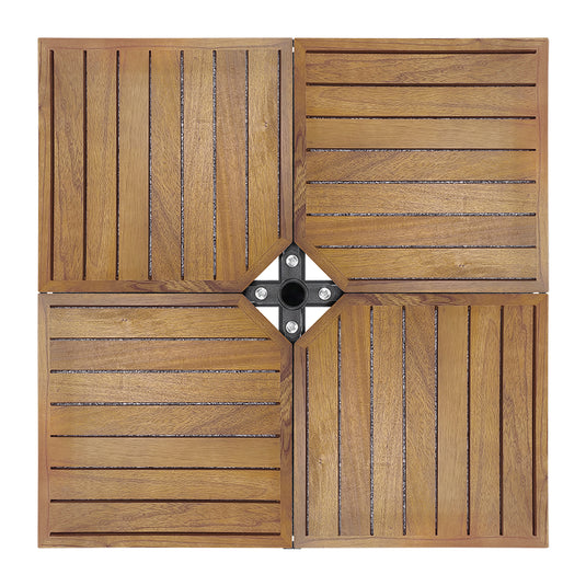Base para sombrilla LIOUX de madera con soporte de granito - 23886CW22