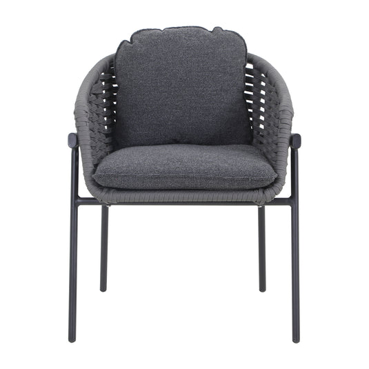 Silla de aluminio Loreto color carbón - GL3A-6140-10KD