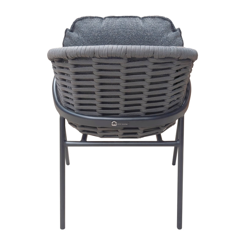 Cargue la imagen en el visor de la galería, Silla de aluminio Loreto color carbón - GL3A-6140-10KD
