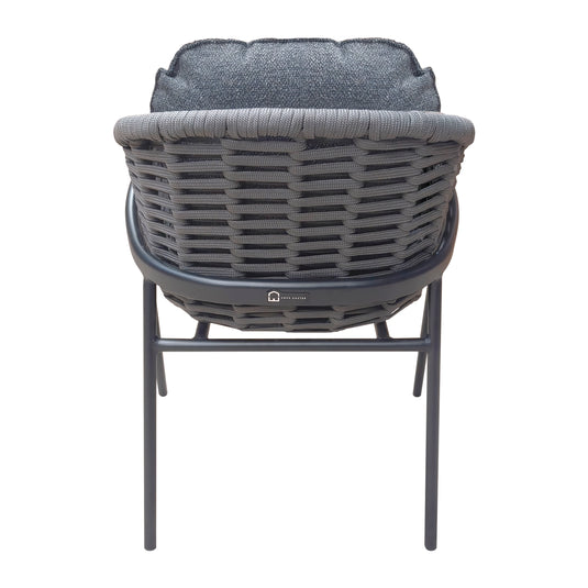 Silla de aluminio Loreto color carbón - GL3A-6140-10KD