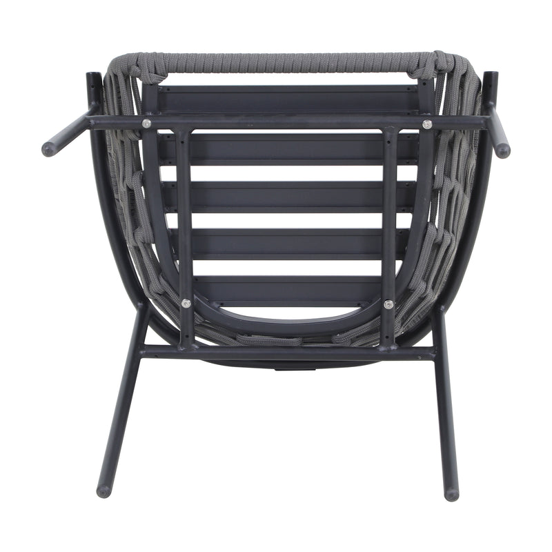Cargue la imagen en el visor de la galería, Silla de aluminio Loreto color carbón - GL3A-6140-10KD
