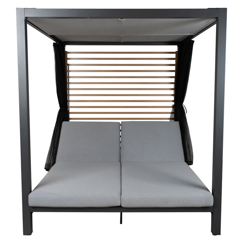 Cargue la imagen en el visor de la galería, Camastro Doble LOVA de aluminio color Carbón - GL3A4212249ZYBKD
