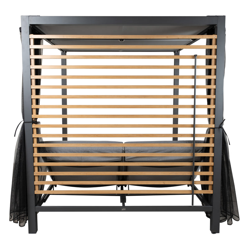 Cargue la imagen en el visor de la galería, Camastro Doble LOVA de aluminio color Carbón - GL3A4212249ZYBKD
