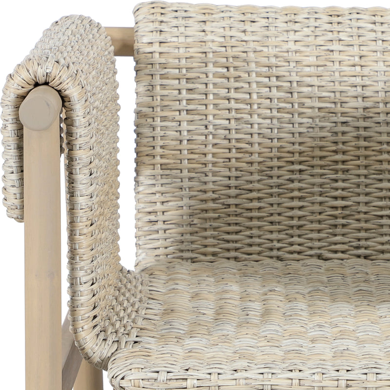 Load image into Gallery viewer, Set triple de madera Licius con mesa de centro y mesa bistro para exterior color natural - HUC41294-53-31-36

