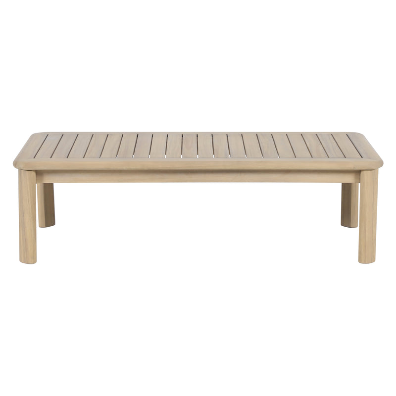 Load image into Gallery viewer, Set triple de madera Licius con mesa de centro y mesa bistro para exterior color natural - HUC41294-53-31-36
