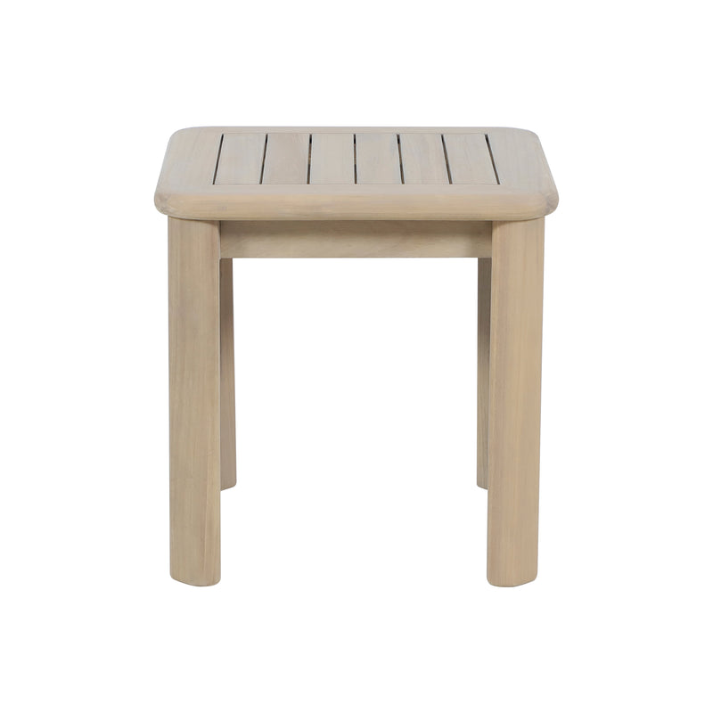 Load image into Gallery viewer, Set triple de madera Licius con mesa de centro y mesa bistro para exterior color natural - HUC41294-53-31-36
