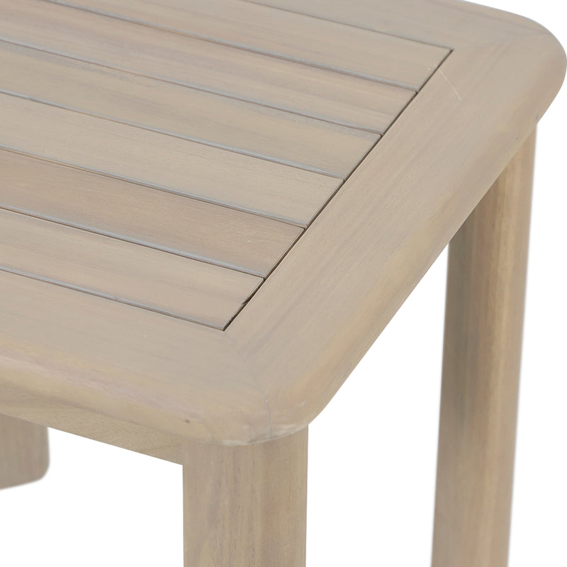 Load image into Gallery viewer, Set triple de madera Licius con mesa de centro y mesa bistro para exterior color natural - HUC41294-53-31-36
