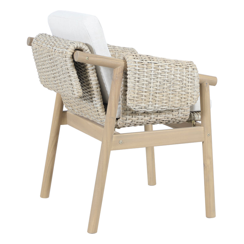 Load image into Gallery viewer, Silla de madera Licius para exterior color Natural - HUC41248
