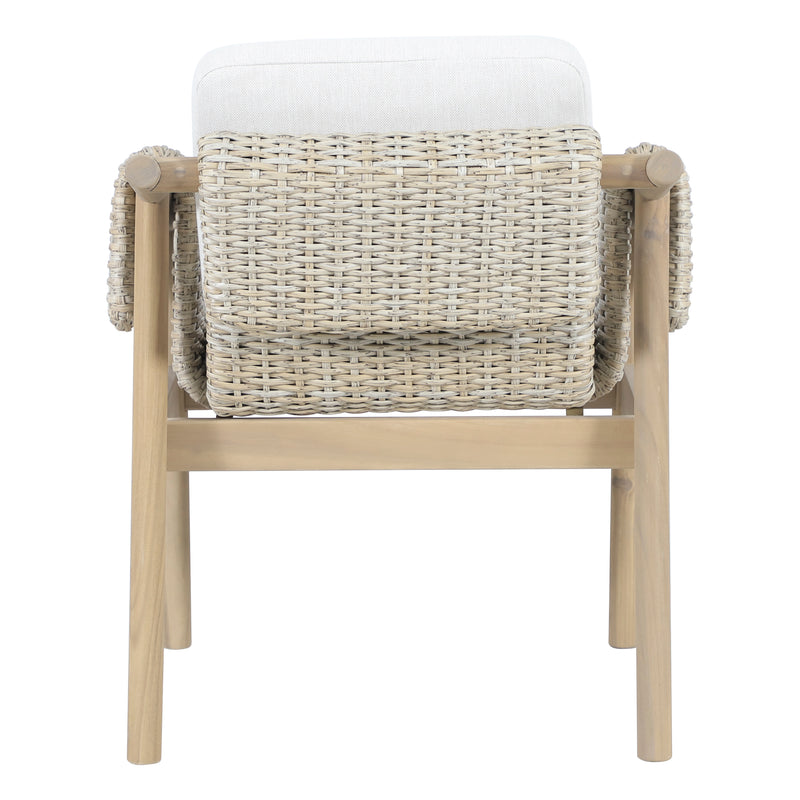 Load image into Gallery viewer, Silla de madera Licius para exterior color Natural - HUC41248
