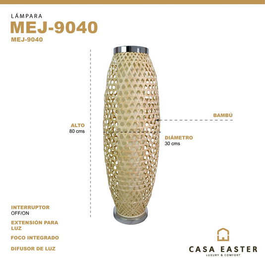 Lampara estilo Bamboo 30*80 MEJ9040 CasaEaster