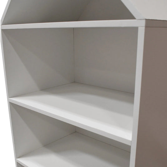 Librero para interior 3 niveles con puerta color blanco SRW252 CasaEaster