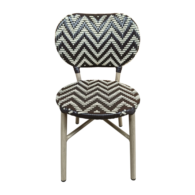 Load image into Gallery viewer, Rattan Chair for outdoor and indoor Dark Brown/Beige MAKRAME - 6751
