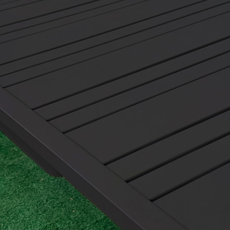 Load image into Gallery viewer, Comedor expandible Malke + 8 sillas Glamour, para exterior, color carbón - MALK-GLAM8
