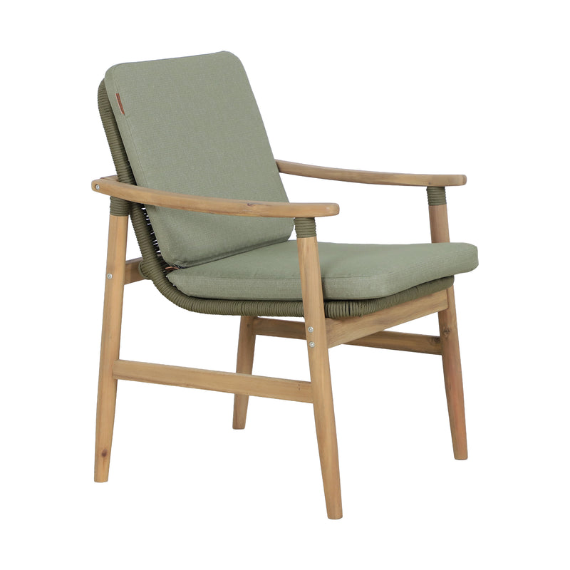 Cargue la imagen en el visor de la galería, Silla de madera MASAYA color verde claro - HUC41117-LVE
