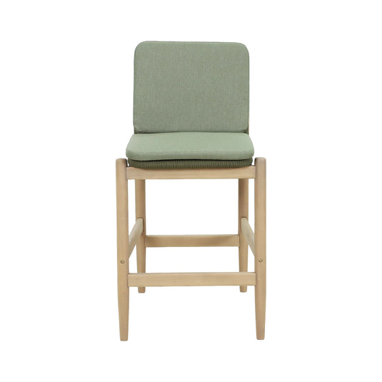 Comedor alto MASAYA 1.6M + 6 sillas Masaya color verde claro - HUC38679-928-VE