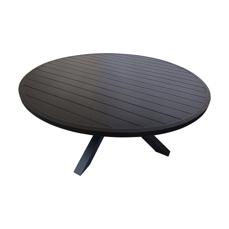 Cargue la imagen en el visor de la galería, Mesa de Comedor Redonda 1.8 M para interior y exterior estilo redonda Color Carbon MATZO-58790
