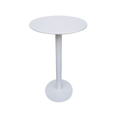 Mesa Alta redonda D.60cms de barra Mendez color Blanco -3033