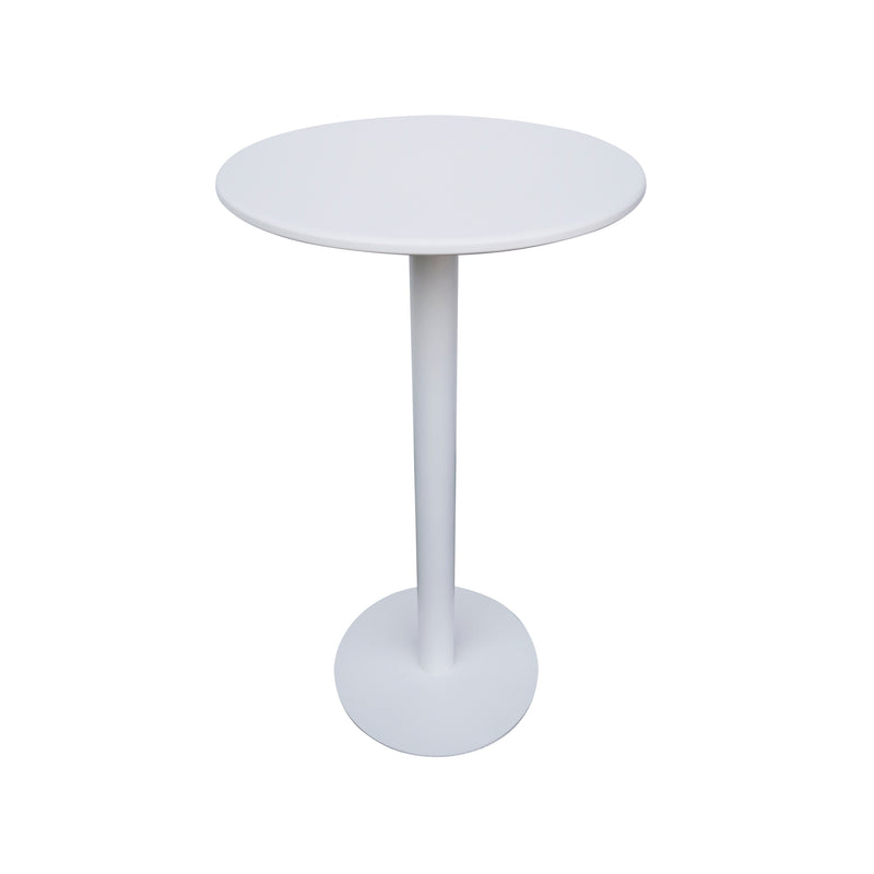 Cargue la imagen en el visor de la galería, Mesa Alta redonda D.60cms de barra Mendez color Blanco -3033
