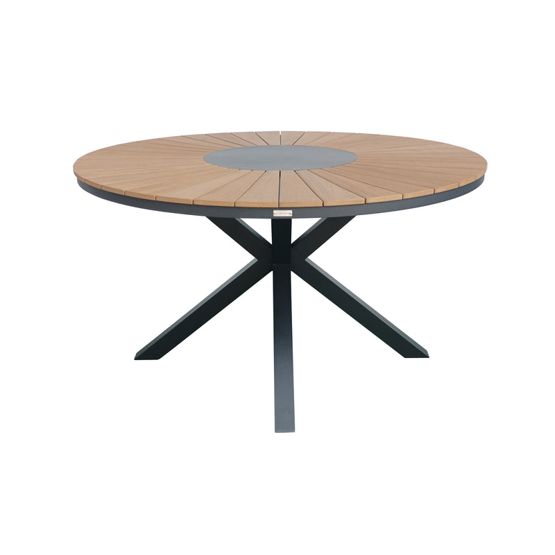 Cargue la imagen en el visor de la galería, Mesa de comedor redonda 1.3 M Menora color carbon - ME32CA
