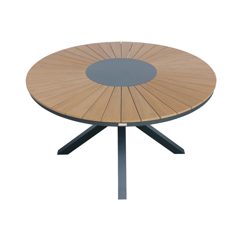 Cargue la imagen en el visor de la galería, Mesa de comedor redonda 1.3 M Menora color carbon - ME32CA
