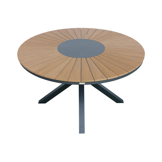 Mesa de comedor redonda 1.3 M Menora color carbon - ME32CA