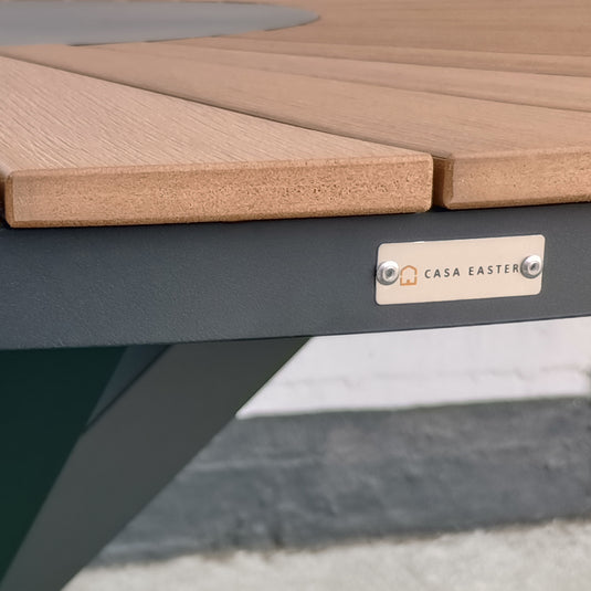 Mesa de comedor redonda 1.3 M Menora color carbon - ME32CA
