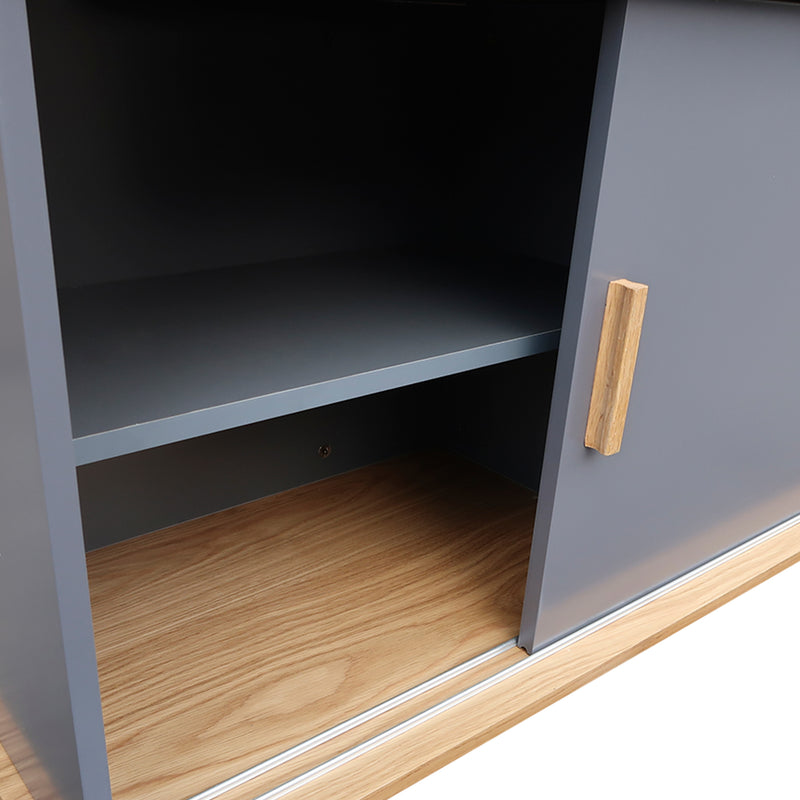 Cargue la imagen en el visor de la galería, Bufetera Color Gris Oscuro -1003-94036099-13
