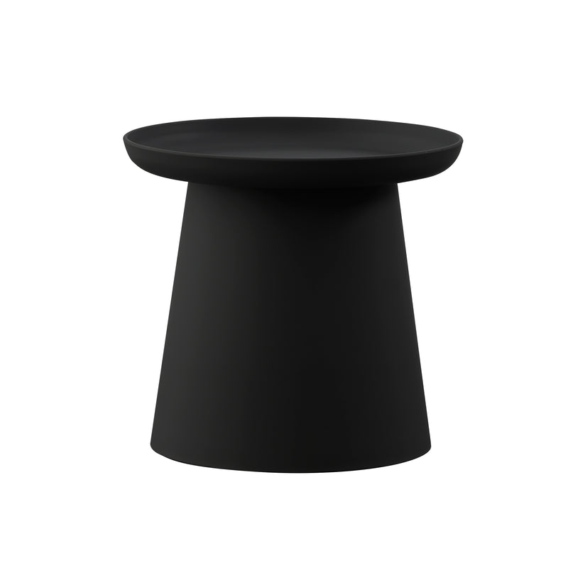 Cargue la imagen en el visor de la galería, Mesa Bistro D.49.5cms  para Exterior e Interior de Plástico con protector contra sol UV Color negro 299S / BD83BL - BD83BL
