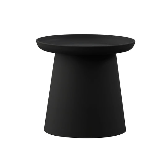 Mesa Bistro D.49.5cms  para Exterior e Interior de Plástico con protector contra sol UV Color negro 299S / BD83BL - BD83BL