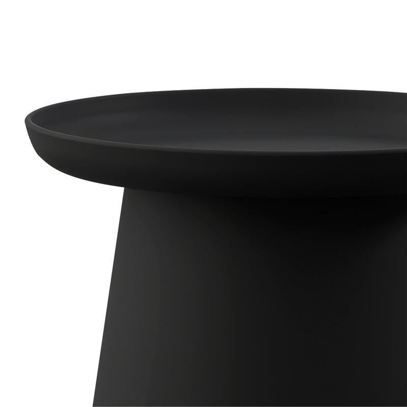 Cargue la imagen en el visor de la galería, Mesa Bistro D.49.5cms  para Exterior e Interior de Plástico con protector contra sol UV Color negro 299S / BD83BL - BD83BL
