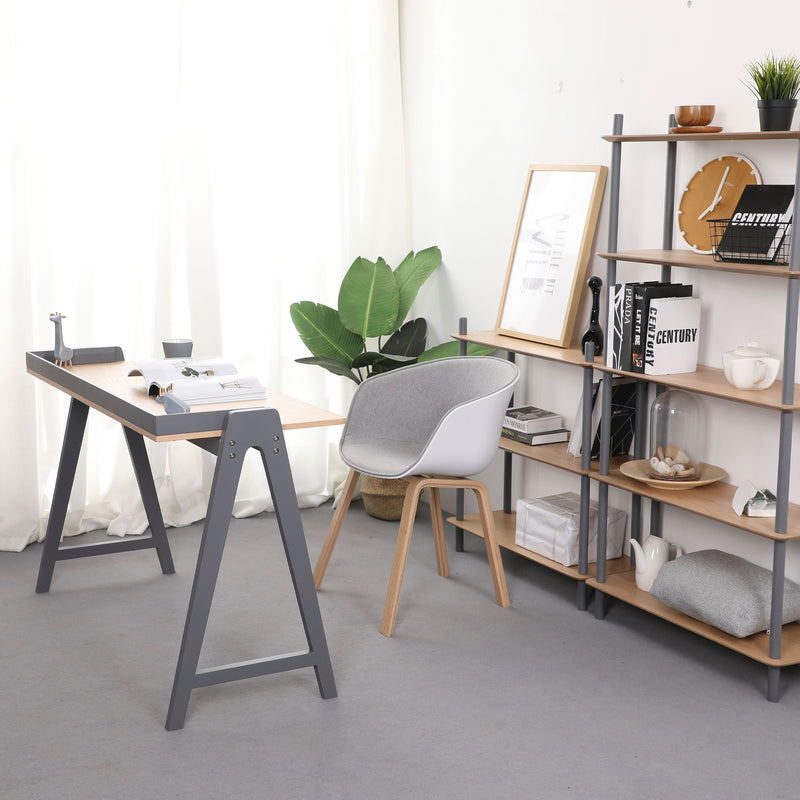 Cargue la imagen en el visor de la galería, Mesa de escritorio BD67G de interior Minimalista color gris - BD67G
