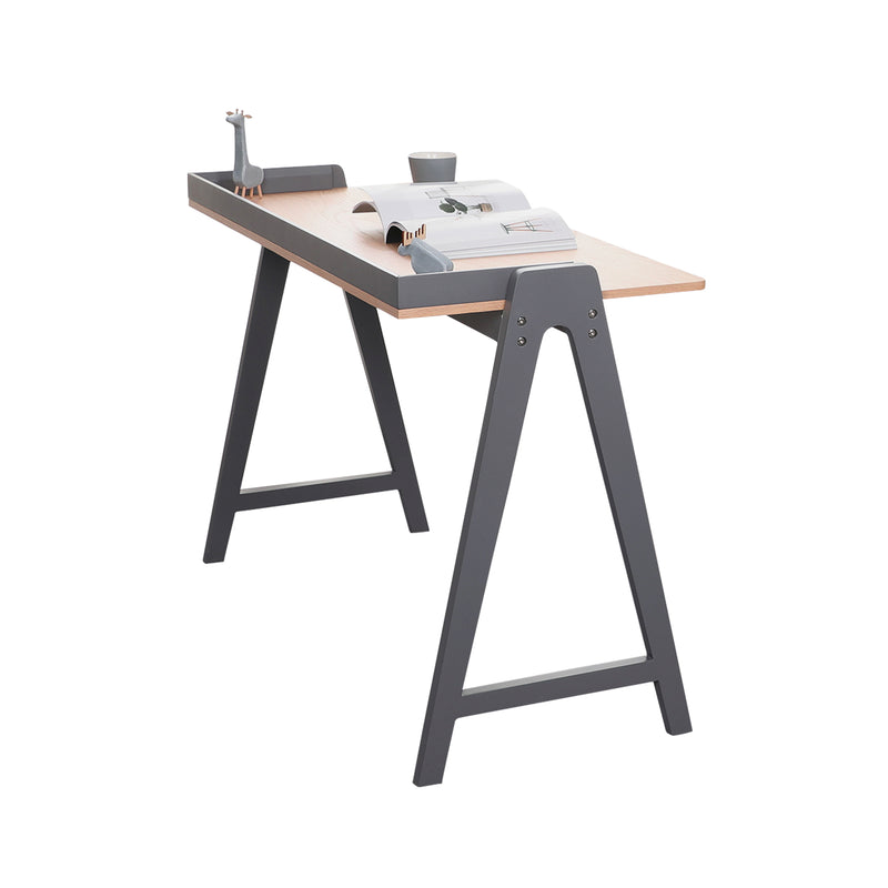 Cargue la imagen en el visor de la galería, Mesa de escritorio BD67G de interior Minimalista color gris - BD67G
