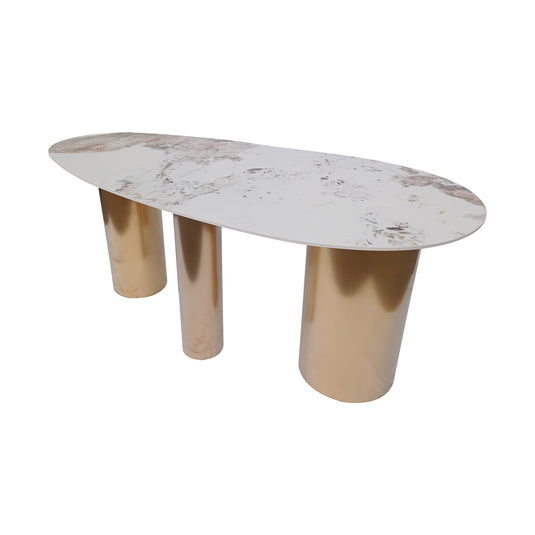 Mesa de comedor 1.8 M  Geminis marmoleada - GW18090